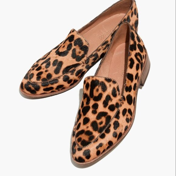 Madewell The Frances Loafer in Leopard Calf Hair Truffle Multi Color Size 7 - Picture 10 of 15